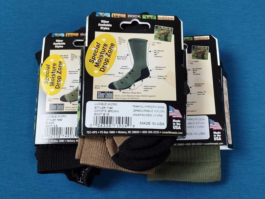 Covert Threads JUNGLE MICRO-CREW SOCK літні шкарпетки для військових
