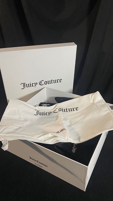 Чёрные ботильоны, каблуки juicy couture