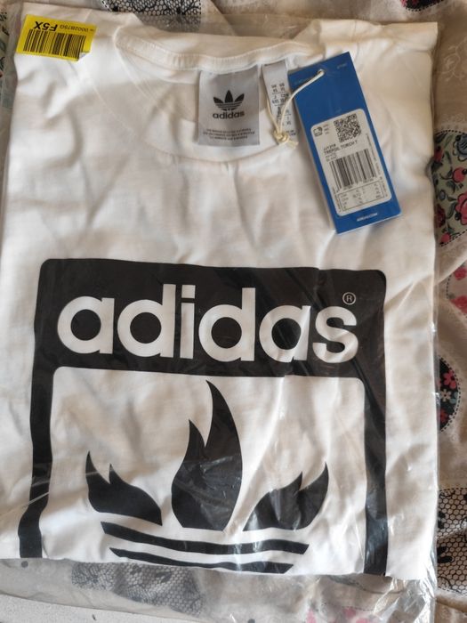 Koszulka Adidas Originals XL biała nowa folia