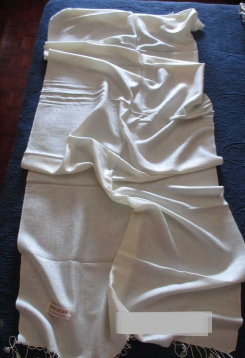 PASHMINA - Elegantes Écharpes Pérola / Rosa Pálido