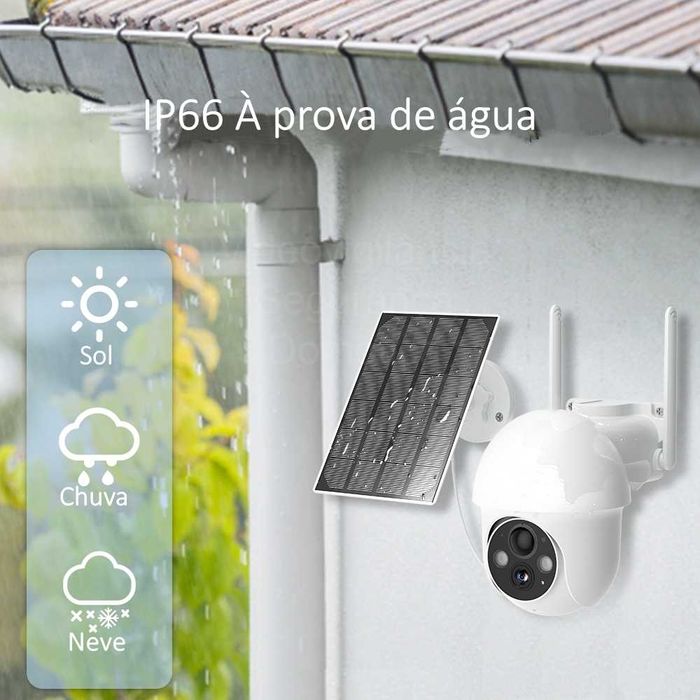 Câmara Rotativa ‼️ Full HD ‼️ Sem Fio/Wi-Fi ‼️ Bateria ‼️ Painel Solar