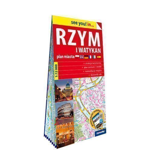 Rzym I Watykan Plan Miasta 1:12 000 .