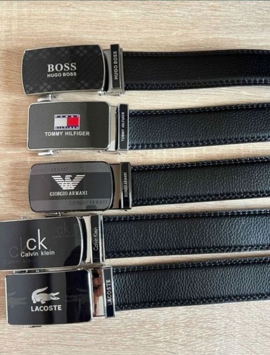 Skórzany Pasek Męski Tommy Hugo Boss Armani CK Calvin Nowy