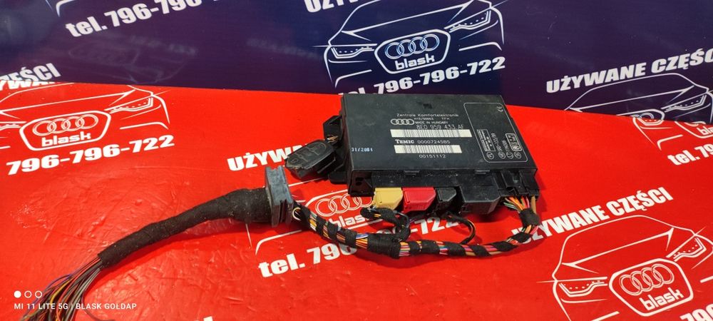 Moduł Komfortu z Pilotem Audi A4 B6 1.9 130 Kombi 01 Blask Gołdap