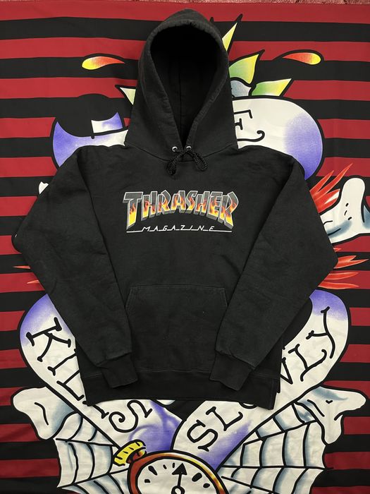hoodie thrasher black