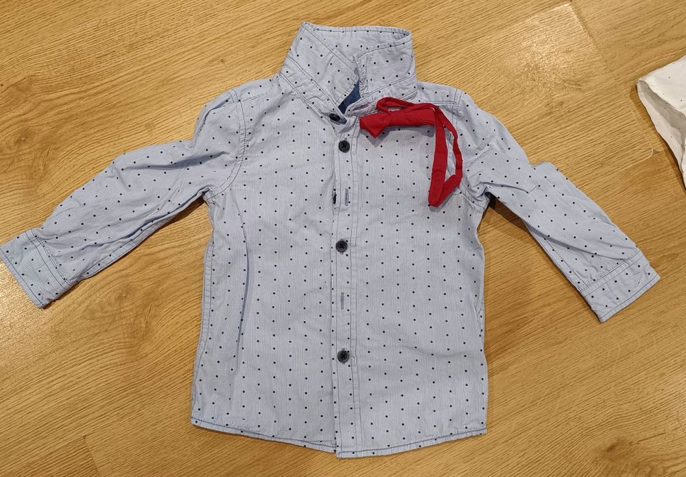 Zestaw elegancki dla chłopca r.86, koszule, spodnie