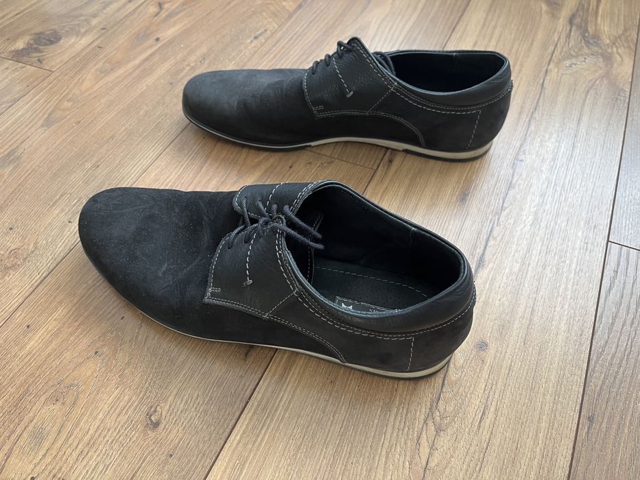 Buty męskie ze skóry Lasocki 42 czarne