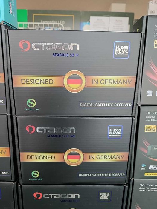 Recetores LINUX marcas Octagon e Golden