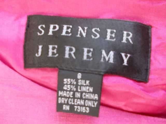 SPENSER JEREMY sukienka różowa rozmiar 36/ 38 / S M SILK LEN