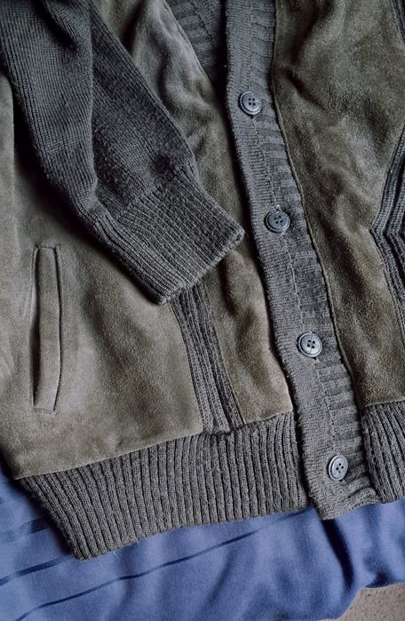 Męski blezer ze skóry firmy Classics Debenhams.