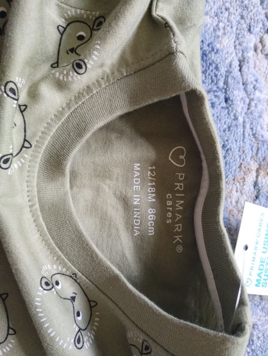 Bluzka w jeże Primark rozmiar 86. Nowa z metką