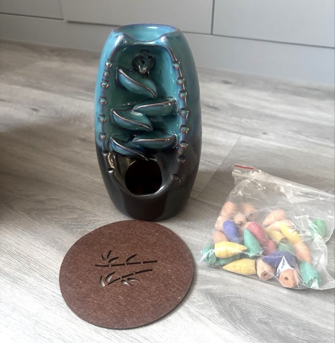 Kominek zapachowy – kadzidło Acus Ceramiczny wodospad + knoty