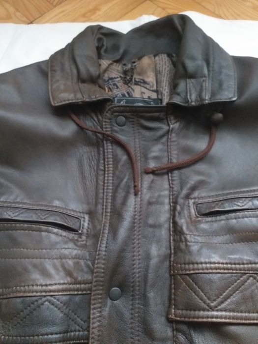 Skórzana kurtka męskia turecka vintage