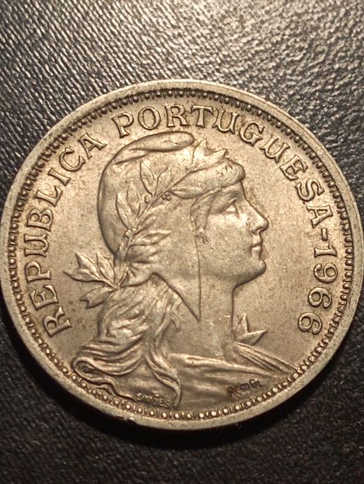 50 centavos - Republica Portuguesa - Portugal 1966 - Alpaca - Soberba