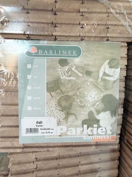 Deska Barlinecka, parkiet dębowy jodła klasyczna 40m2