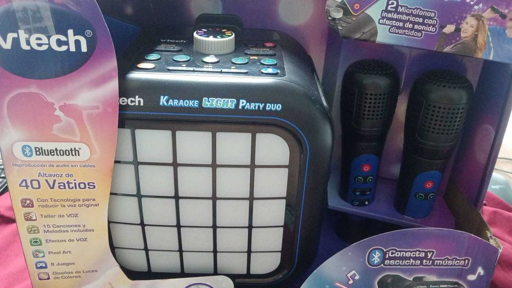 Karaoke VTech Light Party Duo Disco Edition 40W – NOVO em Caixa