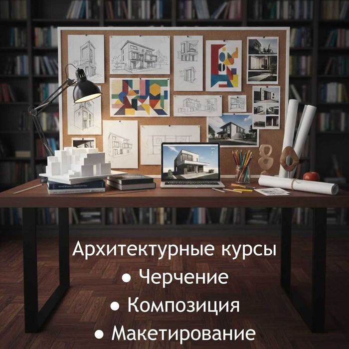 Архитектурные курсы — черчение, композиция, макетирование