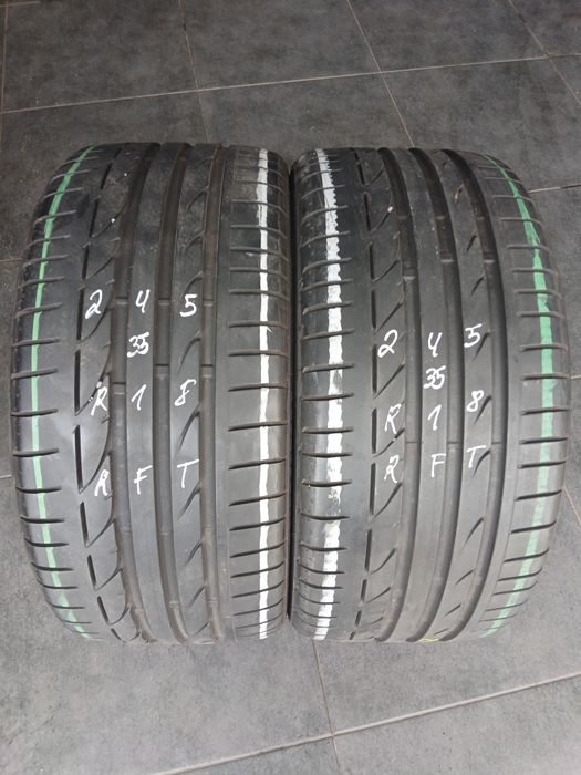 2 pneus 245 35 r18 RFT Bridgestone