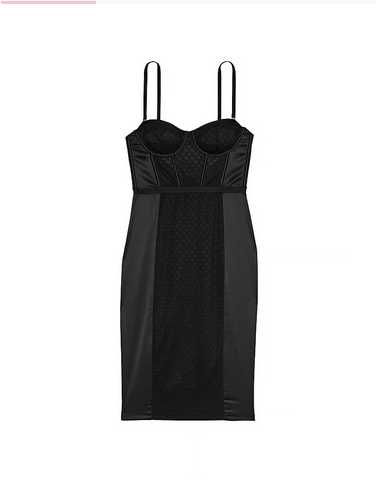 Victoria Secret Корсет платье XS Archives Monogram Corset Dress Black