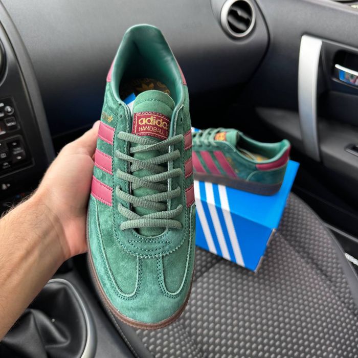 Чоловічі кросівки адідас спезиал зелені Adidas Spezial Green Red