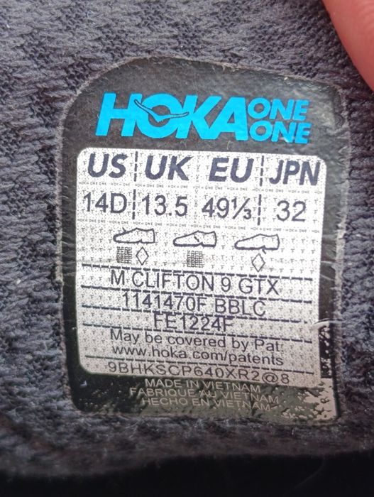 Кроссовки Hoka Clifton 9 Gore-tex Оригинал