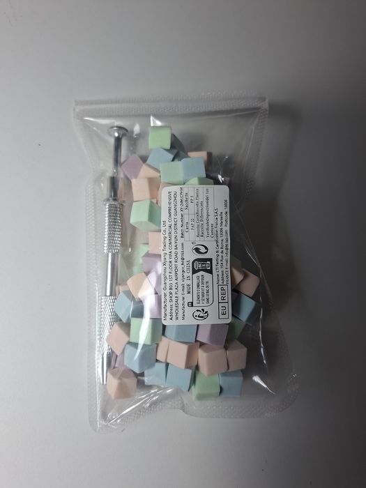 Conjunto de pegador + esponjas para efeito ombre degradé nail designer