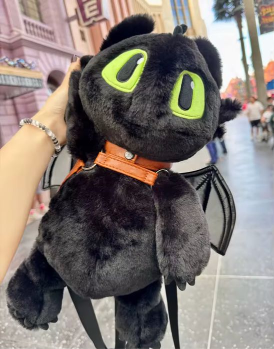 Беззубик Плюшева іграшка - сумка у вигляді дракончика М’яка