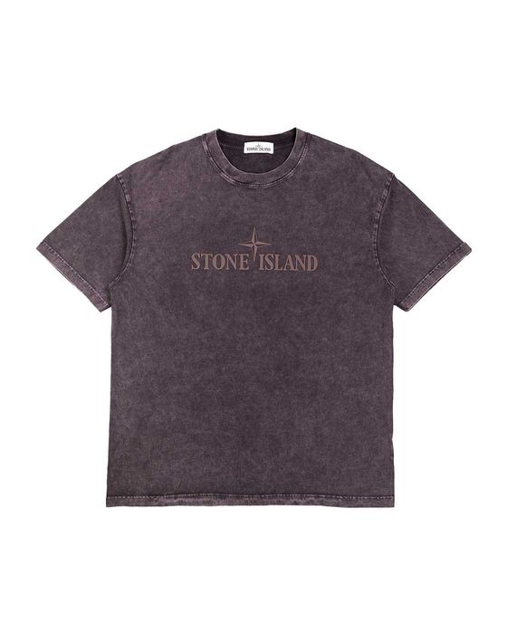 Футболка STONE ISLAND Garment-Dyed T-Shirt Washed Black