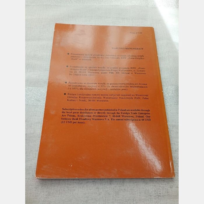 Polish Psychological Bulletin. Volume 27 #3/1996