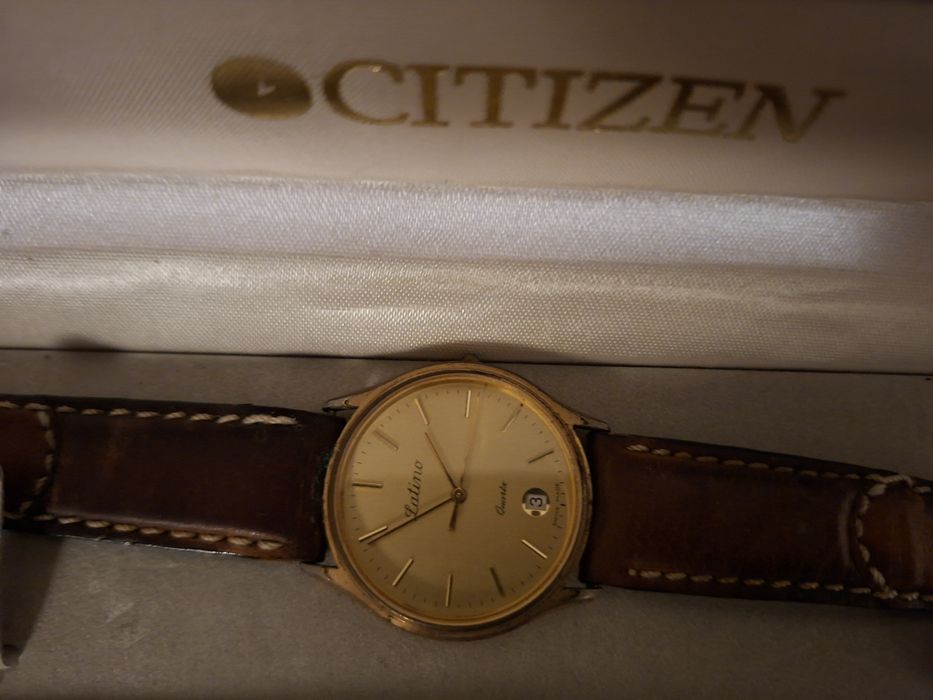 Relogio dourado, Latino dourado pulseira pele