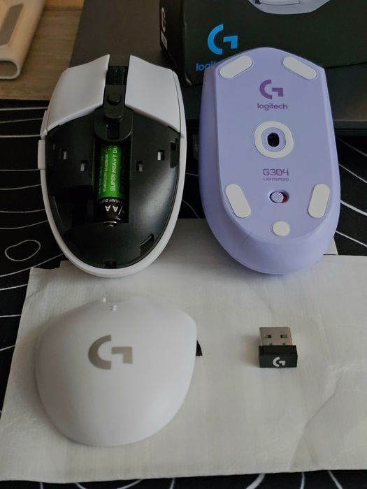 Logitech G305/304 Бездротова комп'ютерна мишка purple/white/black/blue