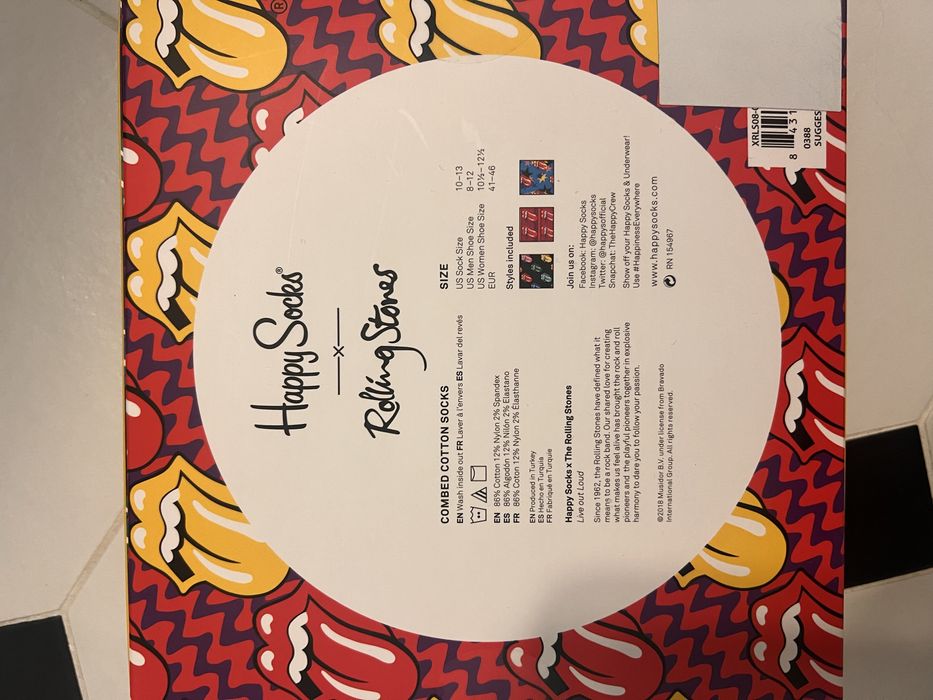 The Rolling Stones Skarpety Happy Socks  41-46 męskie