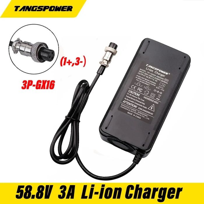 блок живлення питания зарядка 52v 4A, 14s kugoo g1, dualtron like bike