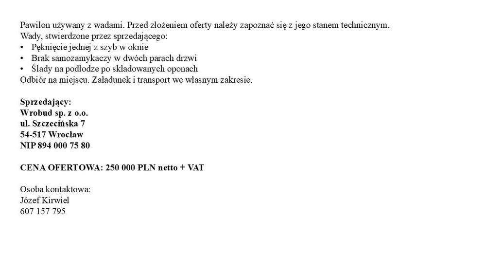 Pawilon kontenerowy 18x10 m - handlowy z dużą witryną