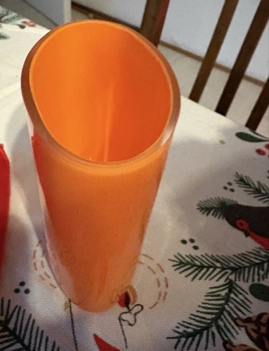 Szklo pomaranczowe wazon (Krisno?)