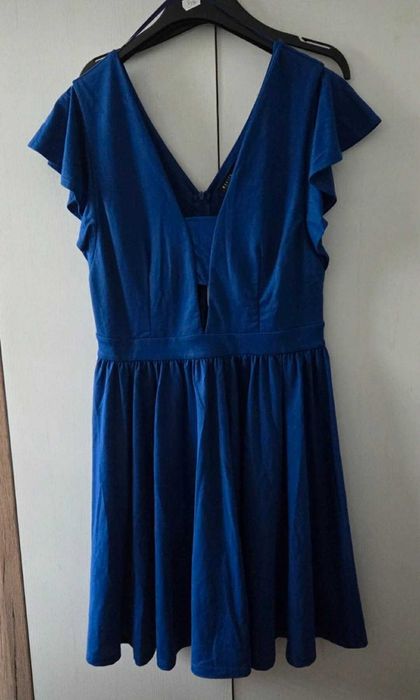 Sukienka mini z krótkim rękawem, rozmiar L