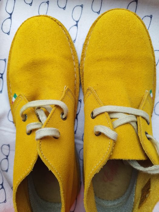 Черевики, ботинки дезерти натуральні повністю ATXA 37 р 24,5 см жовт