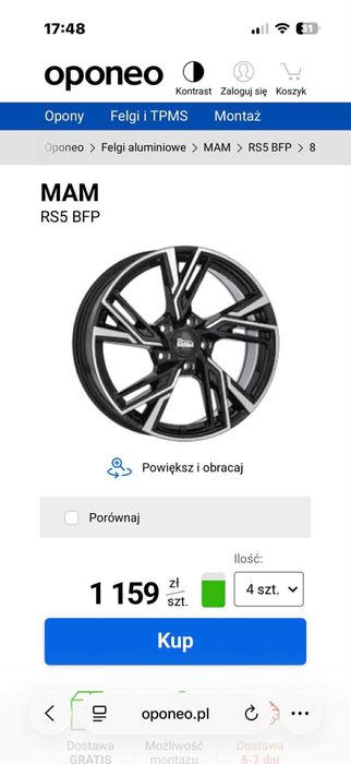 20” 5x112 audi / vw / skoda / seat / koła letnie / rs