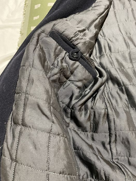 Sobretudo de homem,  lã azul escuro Pied Poule - Small