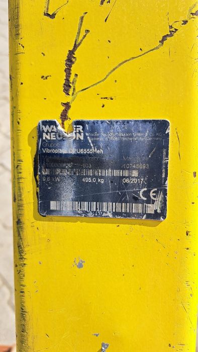 Wibrator Wacker DPU6555,  495kg, 2017r. HATZ Supra