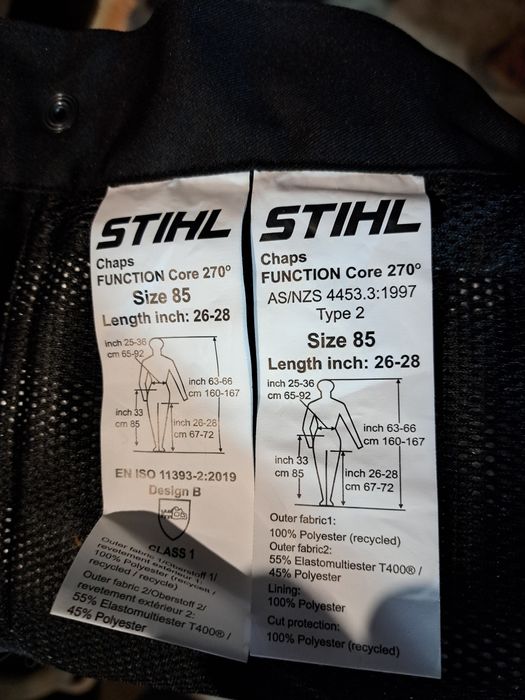 Stihl perneiras (classe 1)