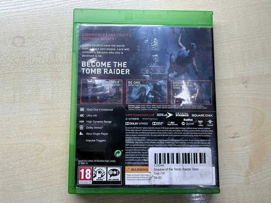 Gra XONE - Shadow of the TOMB RAIDER