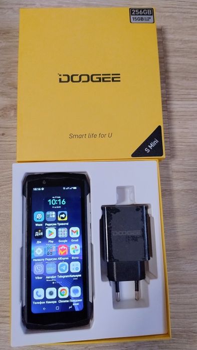 Doogee s mini 8/256 gb,б/у,сірий.