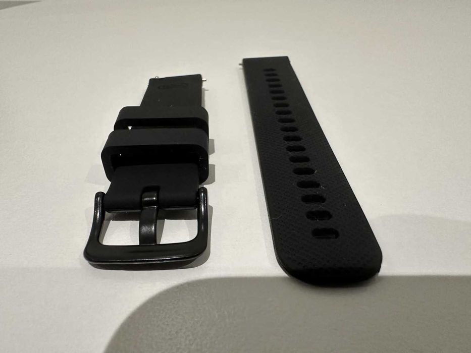 Bracelete preta 18mm (compatível Garmin)