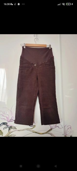 Krótkie Spodnie rybaczki ciążowe S h&m mama