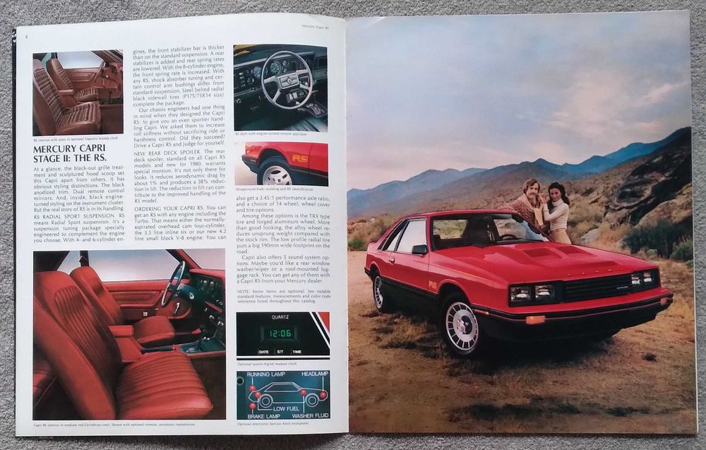 Prospekt Mercury Capri 1980