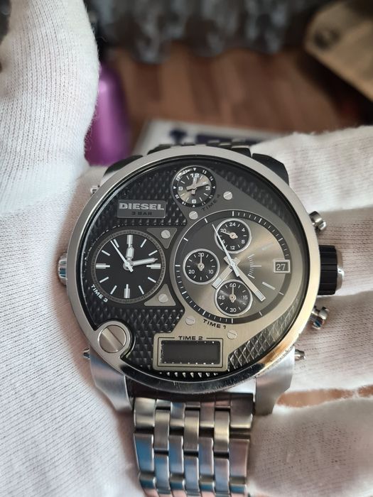 Крутий Брутальний Чоловічий Годинник Diesel DZ-7221 з Хронографом Часы