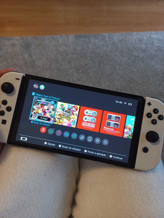 Nintendo switch oled/mala/jogo fisico Super Mario Jamboree