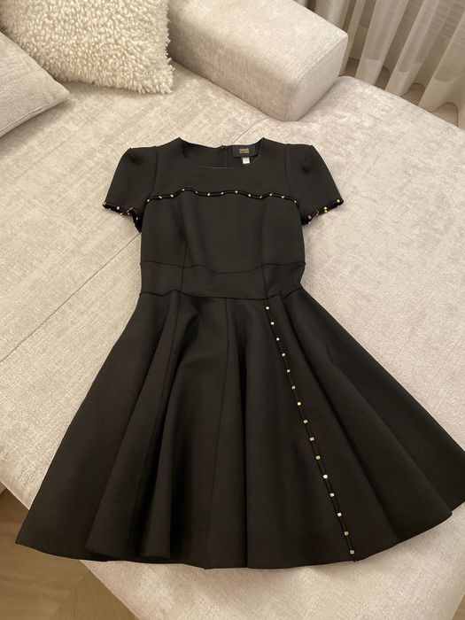 Sukienka Cavalli,midi, czarna.