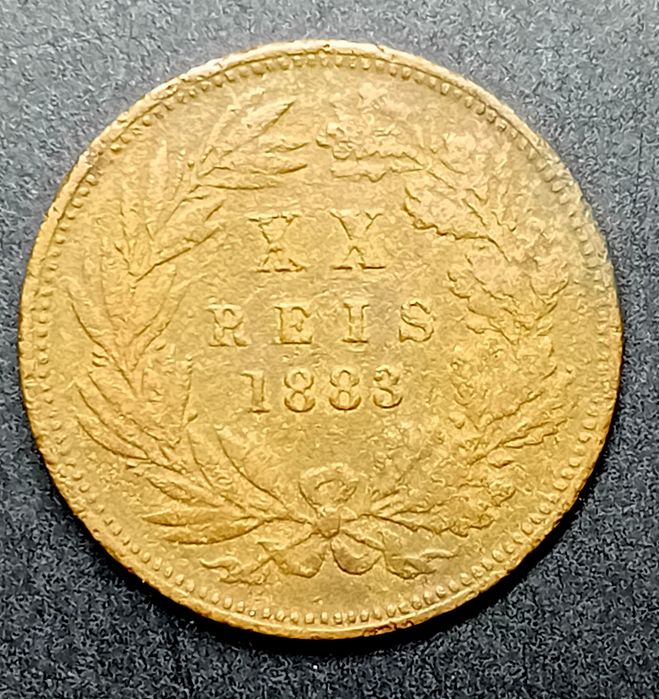 5 moedas monarquia portuguesa 1699, 1763, 1890 e 1900 - inclui "V reis D. Pedro II 1699"
